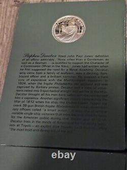 Franklin Mint Sterling Silver Patriots Hall Of Fame Medals Vol's I & II 20 Total