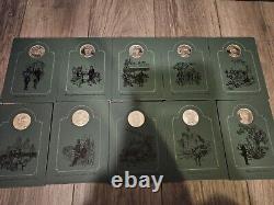 Franklin Mint Sterling Silver Patriots Hall Of Fame Medals Vol's I & II 20 Total
