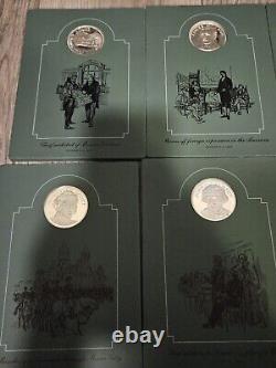 Franklin Mint Sterling Silver Patriots Hall Of Fame Medals Vol's I & II 20 Total