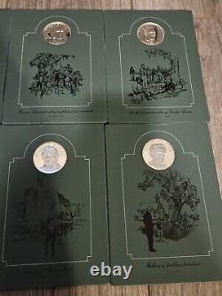 Franklin Mint Sterling Silver Patriots Hall Of Fame Medals Vol's I & II 20 Total