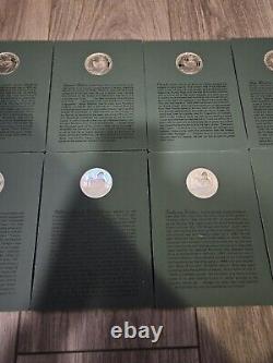 Franklin Mint Sterling Silver Patriots Hall Of Fame Medals Vol's I & II 20 Total