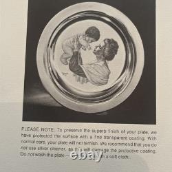 Franklin Mint Sterling Silver Plate Mothers Day 1973 NEW by Irene Spencer