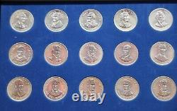 Franklin Mint Sterling Silver Presidential 35 Coin Set Washington- Johnson