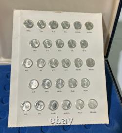 Franklin Mint Sterling Silver States of the Union Mini Coin Set