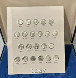 Franklin Mint Sterling Silver States of the Union Mini Coin Set