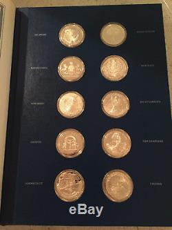 Franklin Mint Sterling Silver The Fifty-state Bicentennial Medal Collection