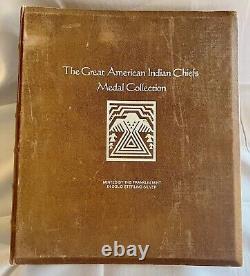 Franklin Mint Sterling Silver The Great American Indian Chiefs Coin Collection