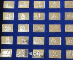 Franklin Mint Sterling Silver The Great Sailings Ships Of History Mini Ingot