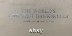 Franklin Mint Sterling Silver The World's Greatest Banknotes Complete Cased Set