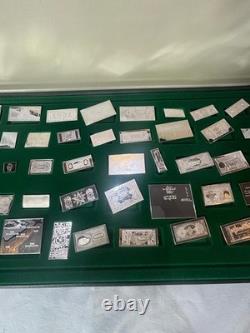 Franklin Mint Sterling Silver The World's Greatest Banknotes Complete Cased Set