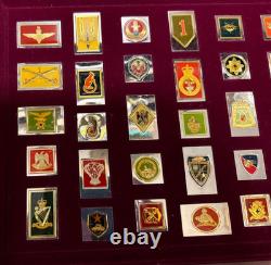 Franklin Mint Sterling Silver Worlds Greatest Regiments 30.6 tr oz Very Rare set