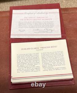 Franklin Mint Sterling Silver Worlds Greatest Regiments 30.6 tr oz Very Rare set
