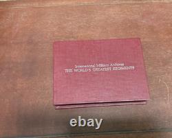 Franklin Mint Sterling Silver Worlds Greatest Regiments 30.6 tr oz Very Rare set