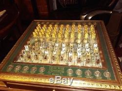 Franklin Mint Stratego Ultimate CIVIL War Gold Silver Pieces Prototype Glass