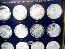 Franklin Mint THE HISTORY OF THE UNITED STATES Sterling Silver Medal Lot of 100
