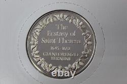 Franklin Mint The 100 Greatest Masterpieces Silver Round Complete Set With Case