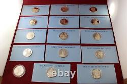 Franklin Mint The 100 Greatest Masterpieces Silver Round Complete Set With Case