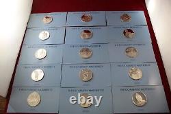 Franklin Mint The 100 Greatest Masterpieces Silver Round Complete Set With Case