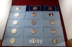 Franklin Mint The 100 Greatest Masterpieces Silver Round Complete Set With Case