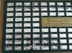 Franklin Mint The Centennial Car Mini-Ingot Collection STERLING SILVER. 925