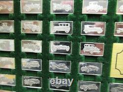 Franklin Mint The Centennial Car Sterling Silver Mini-Ingot Collection & Box