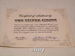 Franklin Mint The Dancing Horse Sascha Brastoff 1977 Sterling Silver 24K