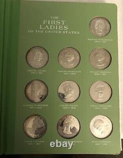 Franklin Mint The First Ladies of the United States 40 Silver Medals / Coins