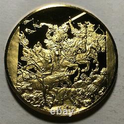 Franklin Mint The Four Horsemen of the Apocalypse 24k Gold Silver Proof Medal