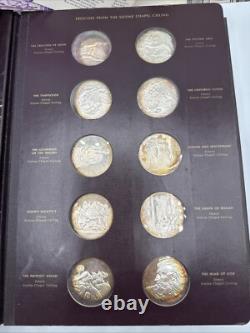 Franklin Mint The Genius Of Michelangelo 60 Sterling Silver Coins Medals 1970