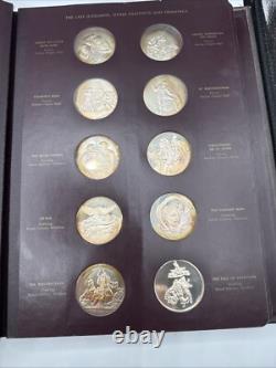 Franklin Mint The Genius Of Michelangelo 60 Sterling Silver Coins Medals 1970