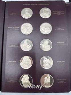 Franklin Mint The Genius Of Michelangelo 60 Sterling Silver Coins Medals 1970