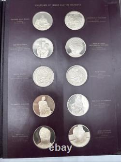 Franklin Mint The Genius Of Michelangelo 60 Sterling Silver Coins Medals 1970