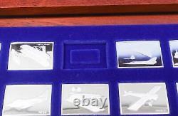 Franklin Mint The Great Airplanes Ingot Collection Sterling Silver Set 1 COA