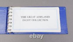 Franklin Mint The Great Airplanes Ingot Collection Sterling Silver Set 1 COA