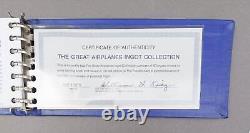 Franklin Mint The Great Airplanes Ingot Collection Sterling Silver Set 1 COA