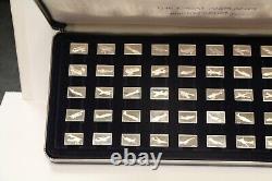Franklin Mint The Great Airplanes Sterling Silver Miniature Collection Set