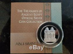 Franklin Mint The Great Treasures Ancient Egypt Silver Coin Proofs WithCOA