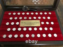 Franklin Mint The Kings And Queens Of England Silver Mini-Coin Complete Set 44