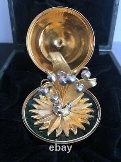 Franklin Mint The Master Jeweller Imperial Egg CoA Silver Gold Diamonds Faberge