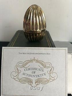 Franklin Mint The Master Jeweller Imperial Egg CoA Silver Gold Diamonds Faberge