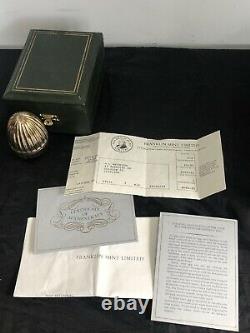 Franklin Mint The Master Jeweller Imperial Egg CoA Silver Gold Diamonds Faberge