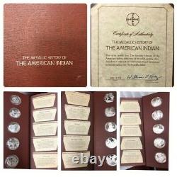 Franklin Mint, The Medallic History of The American Indian Silver set