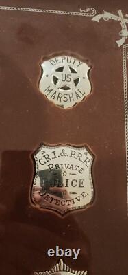 Franklin Mint/ The Official Badges Of The Great Western Lawmen Sterling Silver