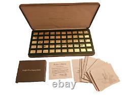 Franklin Mint The Official Duck Stamps of America Gold on Sterling Silver 50 COA