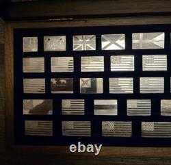 Franklin Mint The Official Flags of the States Sterling Silver Set Complete