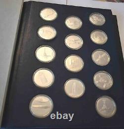 Franklin Mint The Official Medallic Register Of America In Space 25 Coins