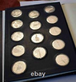 Franklin Mint The Official Medallic Register Of America In Space 25 Coins