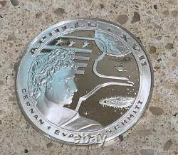 Franklin Mint The Official NASA Manned Space Flight Emblem 25 Silver Medals