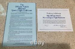 Franklin Mint The Official NASA Manned Space Flight Emblem 25 Silver Medals