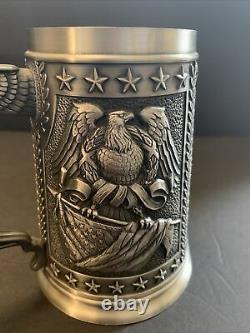 Franklin Mint The Official Vietnam Veterans Memorial Tankard Beer Stein 1989